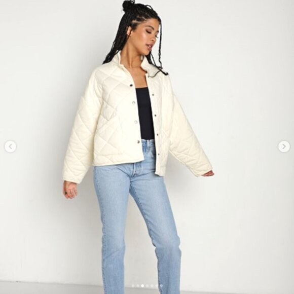 EVEREVE quilted jacket Z supply‎ Anthropologie oversized Pilcro Maeve sundry - Picture 2 of 3